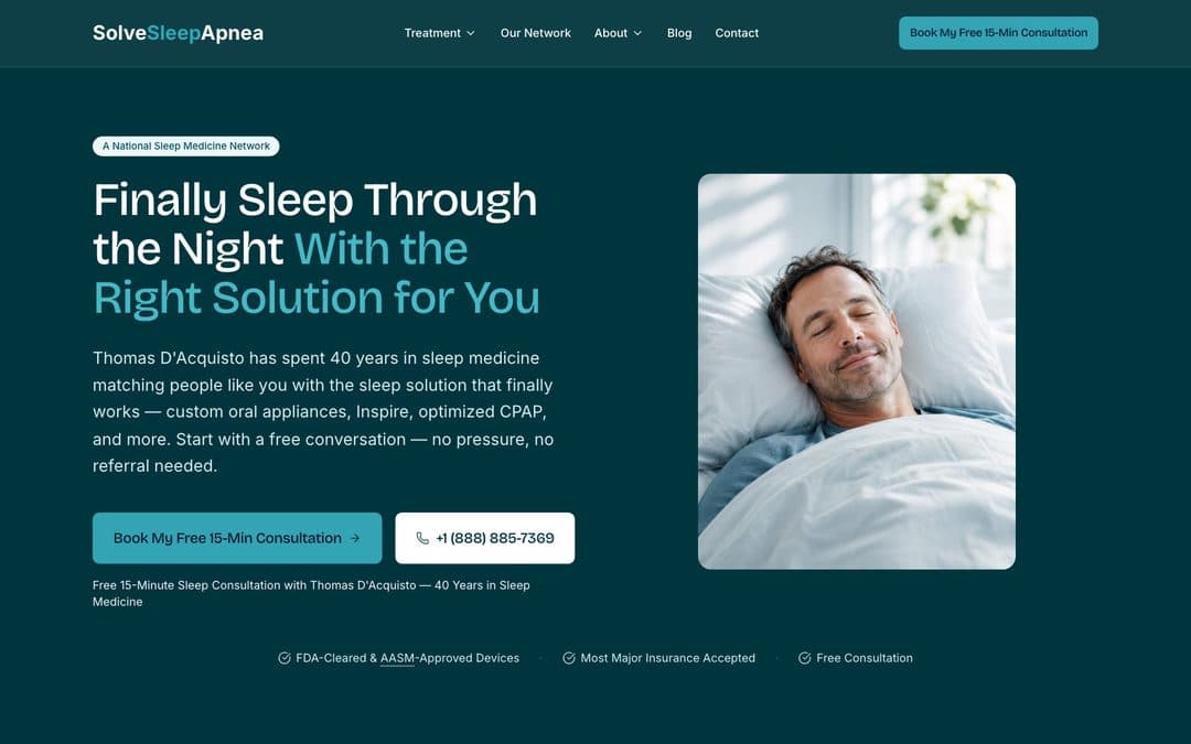 Homepage of SolveSleepApnea.com